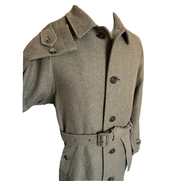 NWT $2995 Ralph Lauren Purple Label Men's Wool/Silk Coat Green Size 40 Italy - Picture 3 of 12